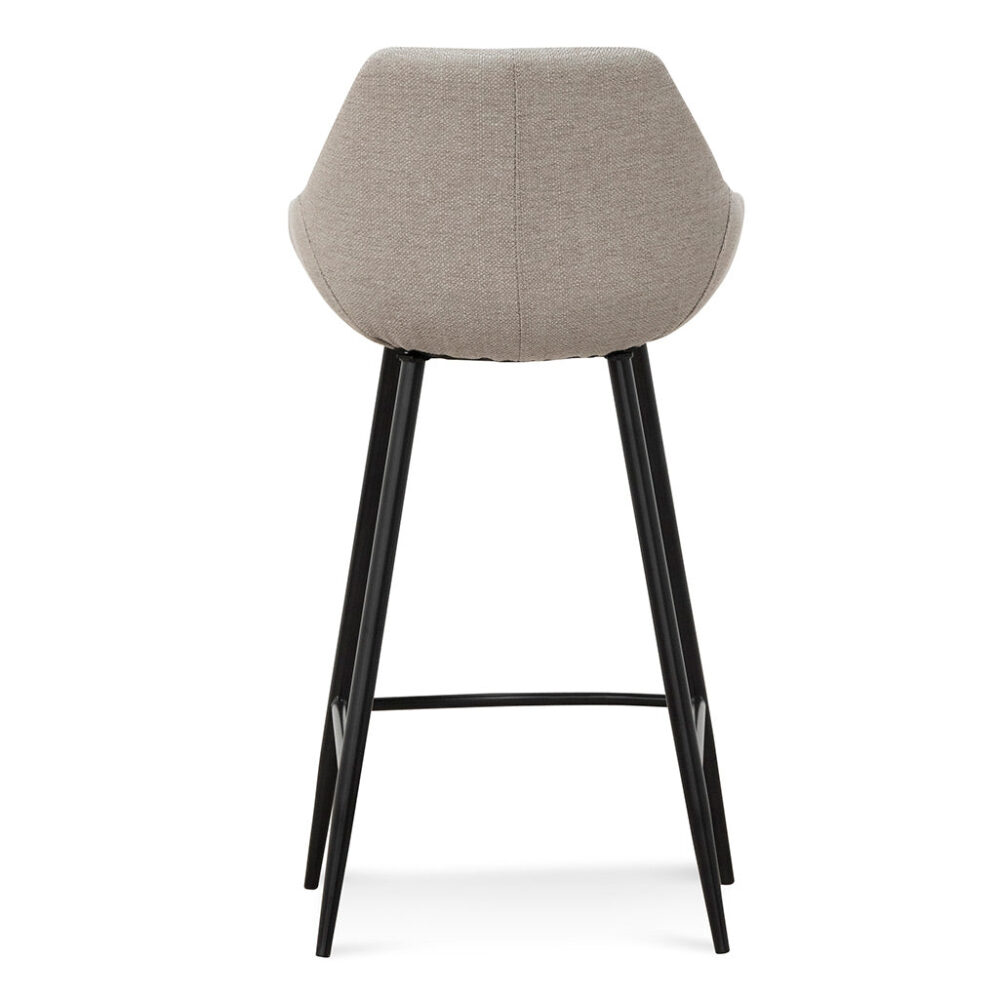 Set of 2 - Cody 68cm Fabric Bar Stool - Beige - Image 6