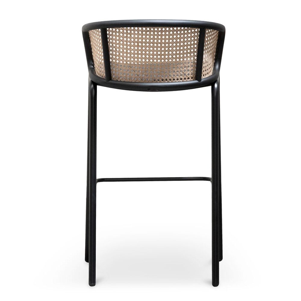 Florine 75cm Fabric Bar Stool - Black Legs - Image 5