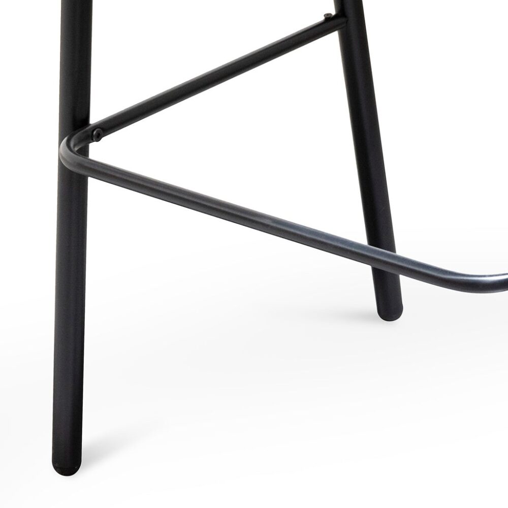 Florine 75cm Fabric Bar Stool - Black Legs - Image 12