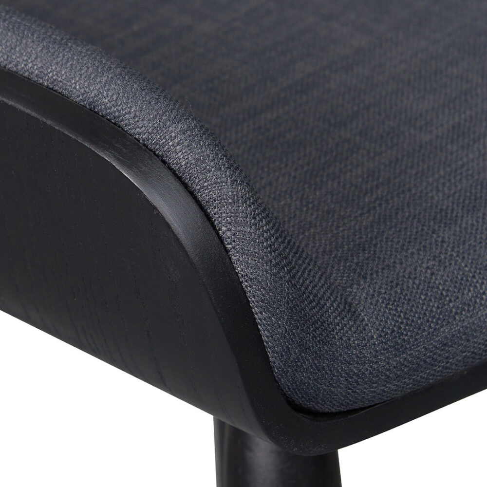 Finn 65cm Wooden Bar Stool - Charcoal Black - Image 12