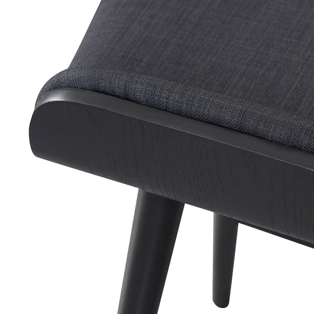 Finn 65cm Wooden Bar Stool - Charcoal Black - Image 10