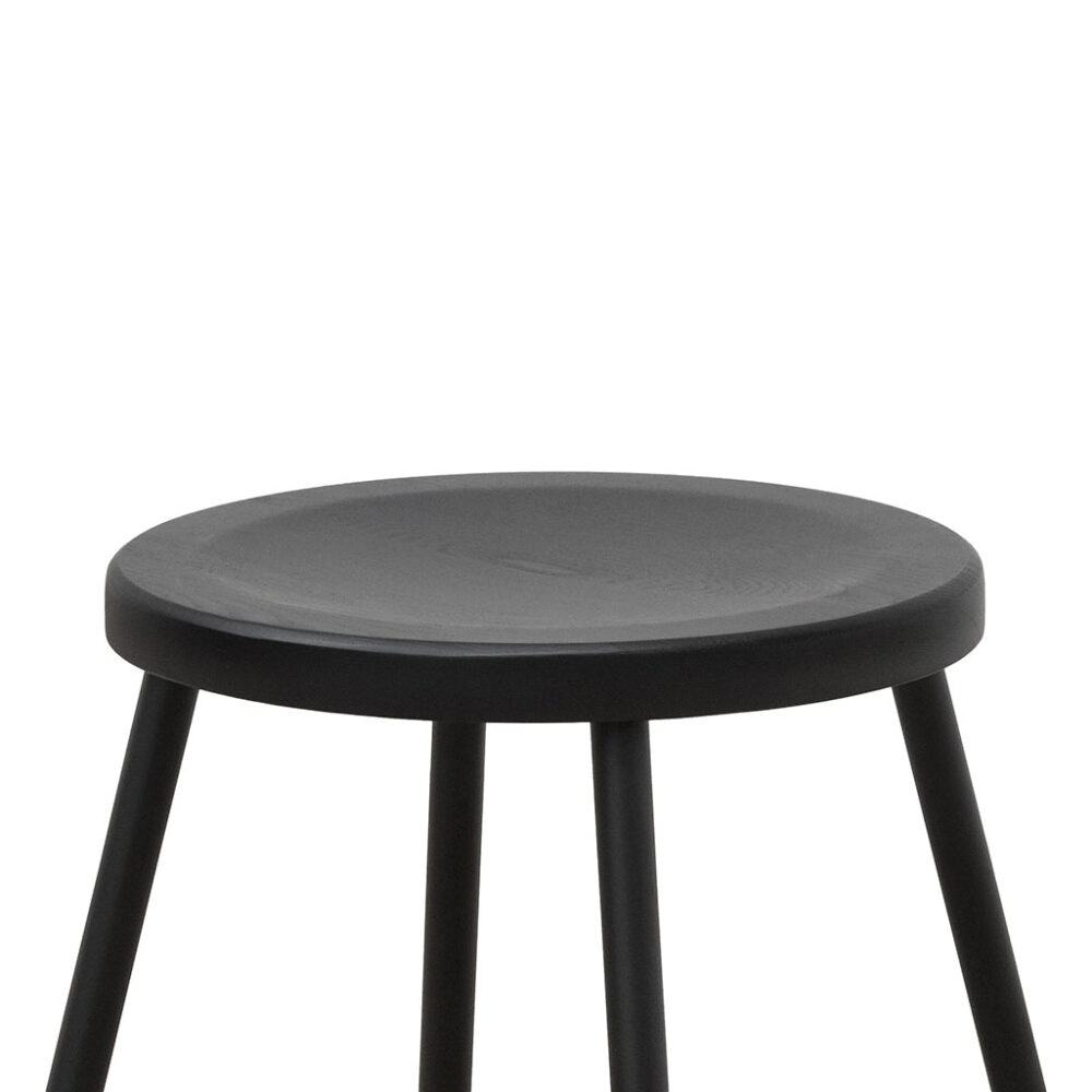 Alondra 65cm Barstool - Full Black - Image 5
