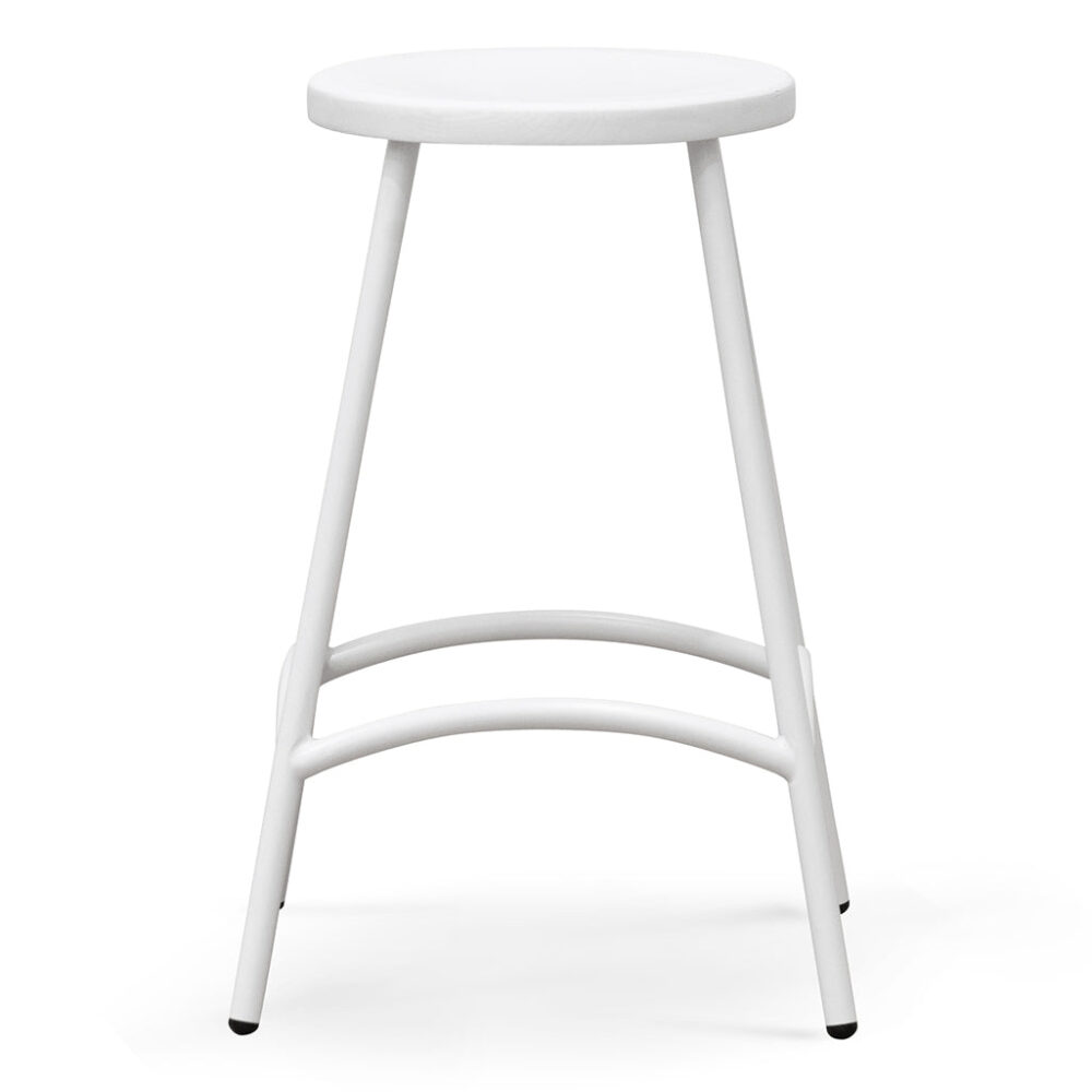 Alondra 65cm Barstool - White - Image 2