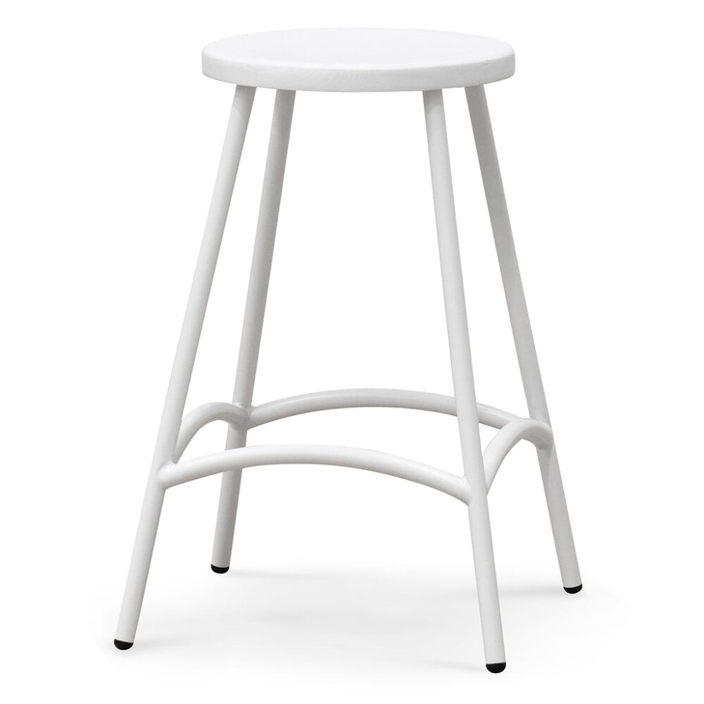Alondra 65cm Barstool - White
