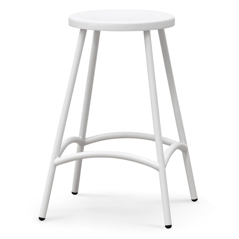Alondra 65cm Barstool - White