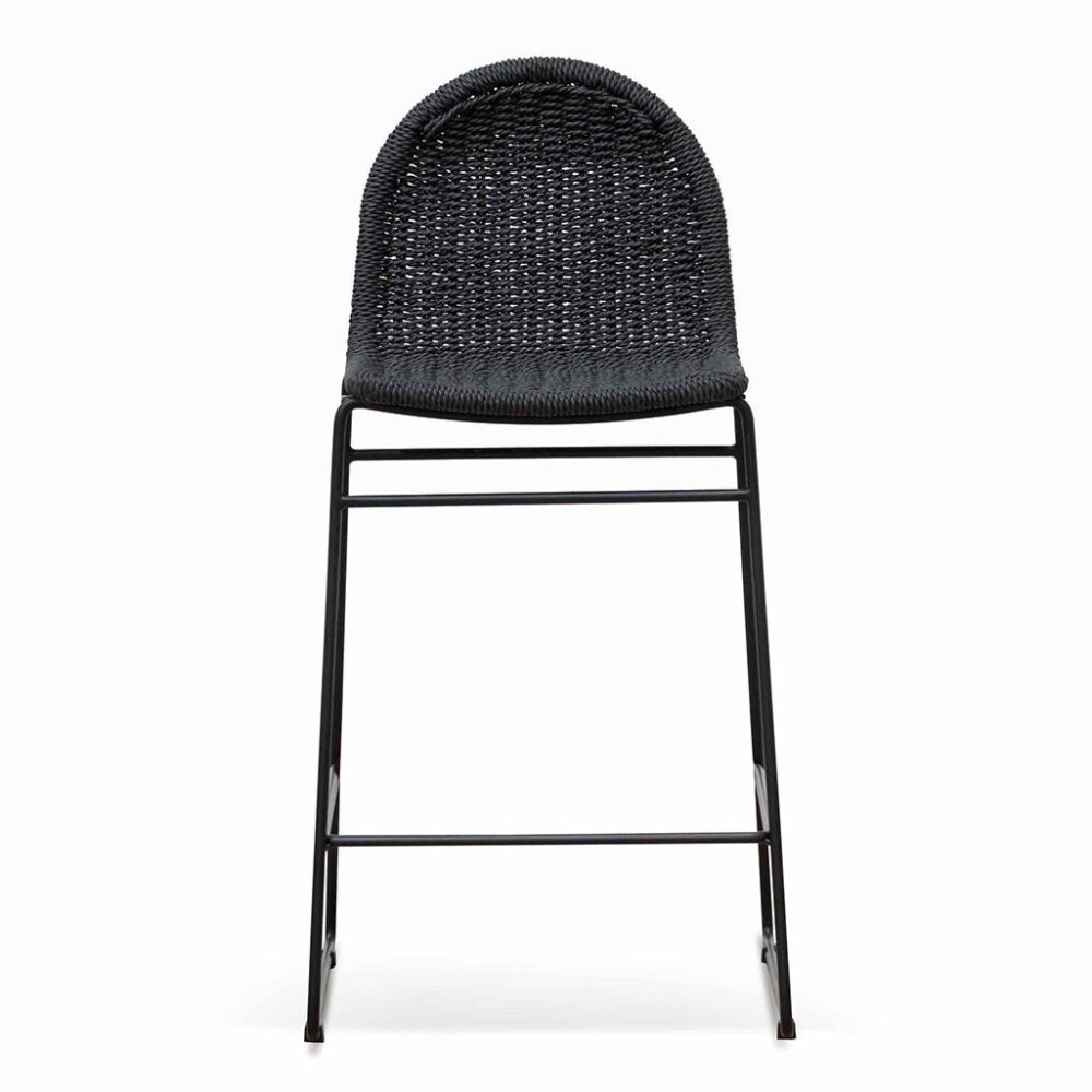 Set of 2 - Kelton 65cm Barstool - Full Black - Image 3