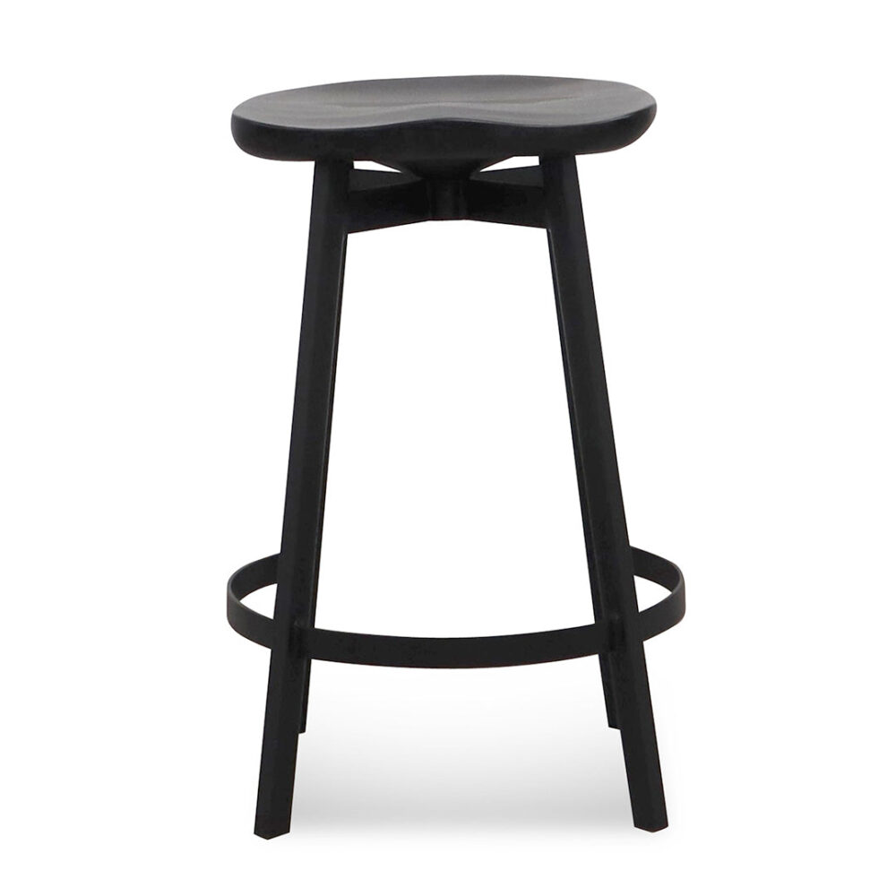 Lewis 65cm Bar Stool - Black - Image 2