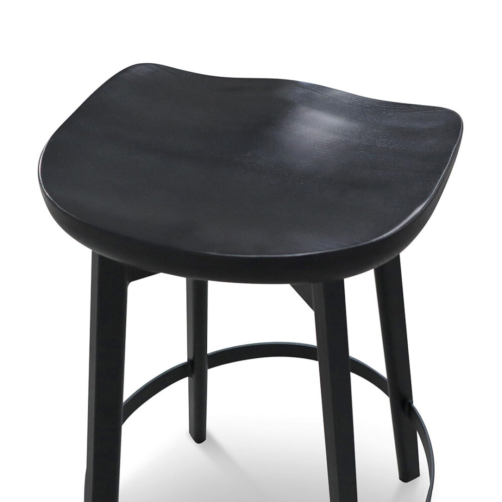 Lewis 65cm Bar Stool - Black - Image 3