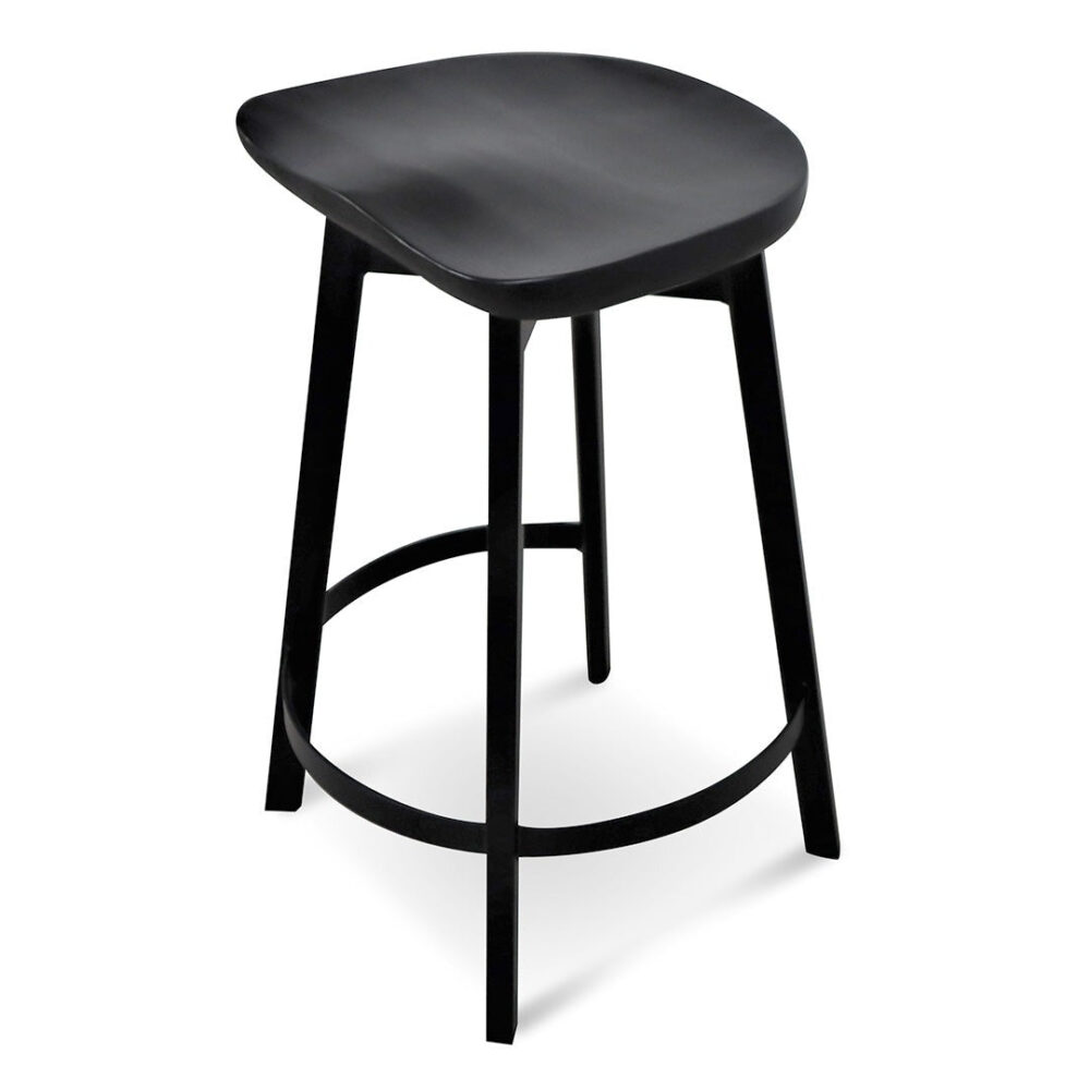 Lewis 65cm Bar Stool - Black
