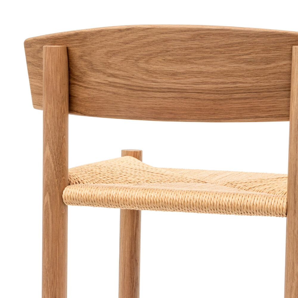 Erika 65cm Bar Stool - Natural with Back Rest - Image 9