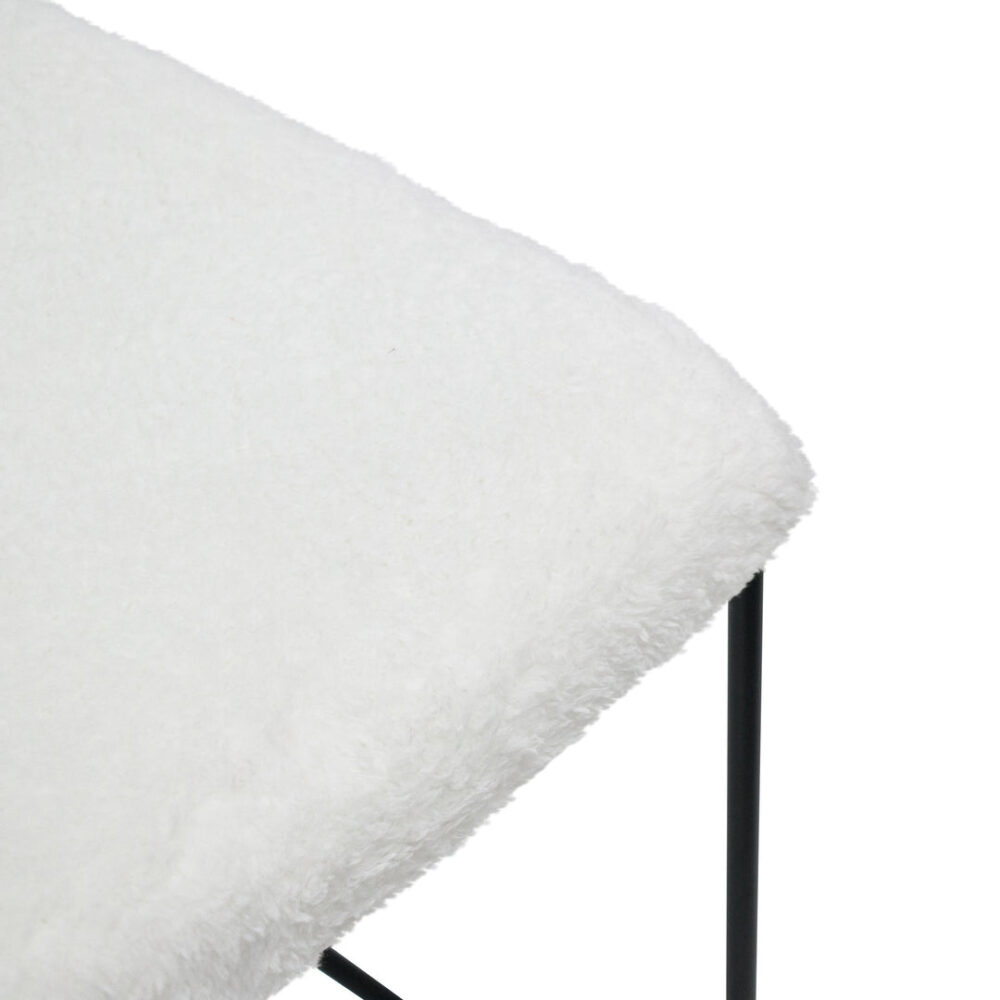 Seymour 65cm Bar Stool - White - Image 4