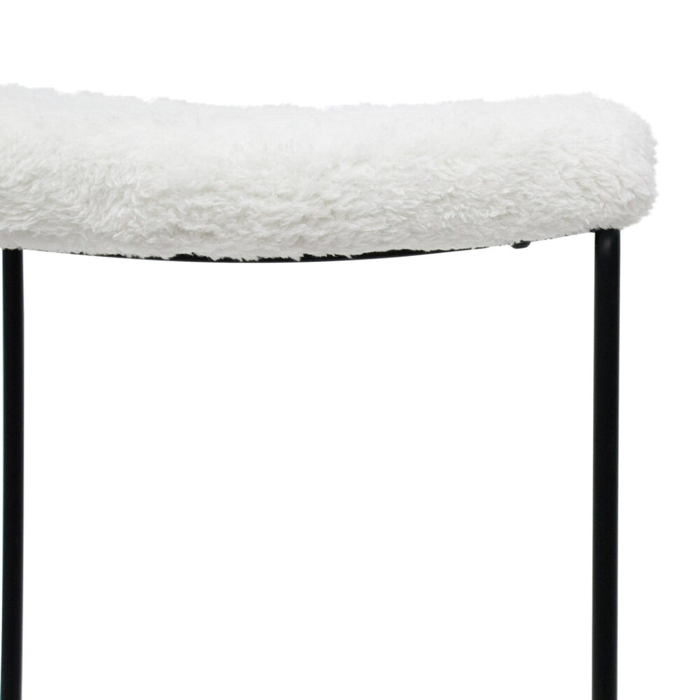 Seymour 65cm Bar Stool - White - Image 5