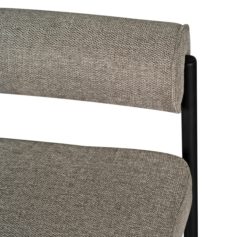 Set of 2 - Shaffer 65cm Fabric Bar Stool - Grey - Image 8