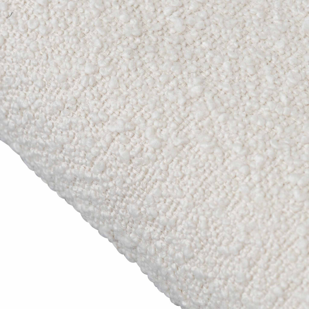 Set of 2 - Galvan 65cm Bar Stool - Ivory White Boucle - Image 5