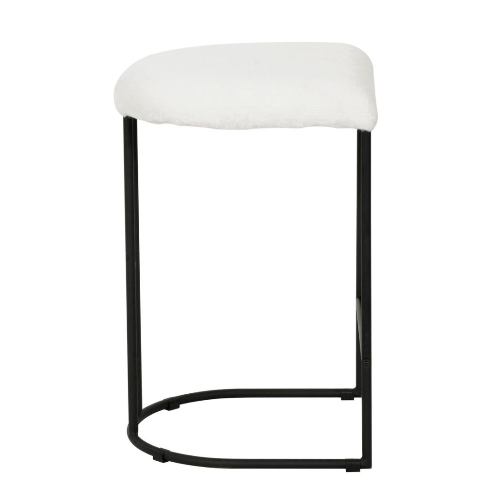 Set of 2 - Galvan 65cm Bar Stool - Cloud Fur - Image 7