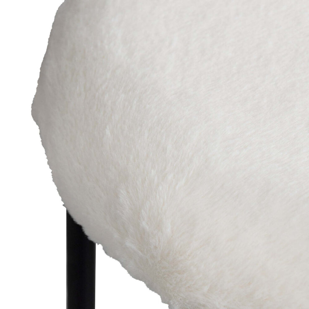 Set of 2 - Galvan 65cm Bar Stool - Cloud Fur - Image 4