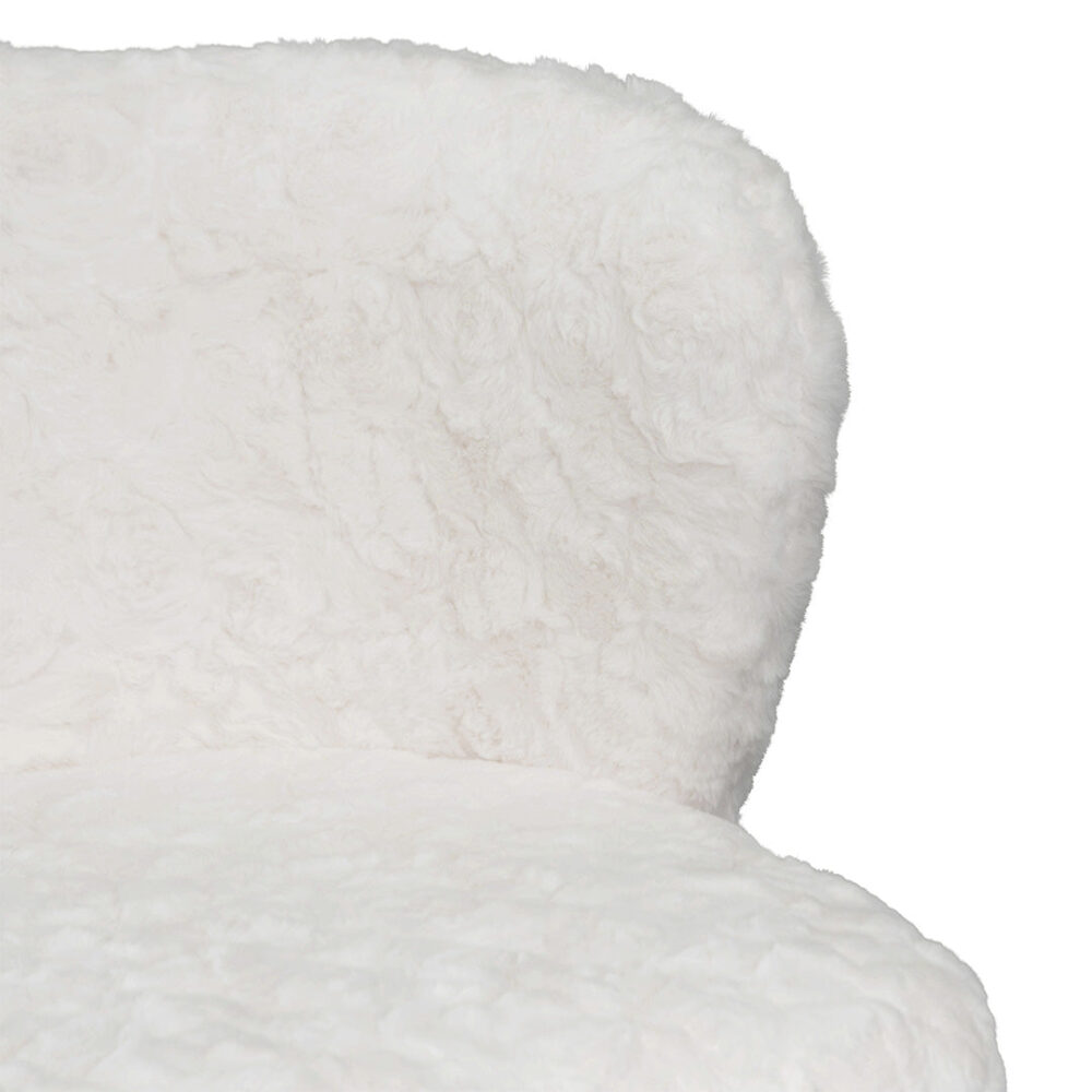 Set of 2 - Flossie 65cm Fabric Bar Stool - Cloud Fur - Image 6