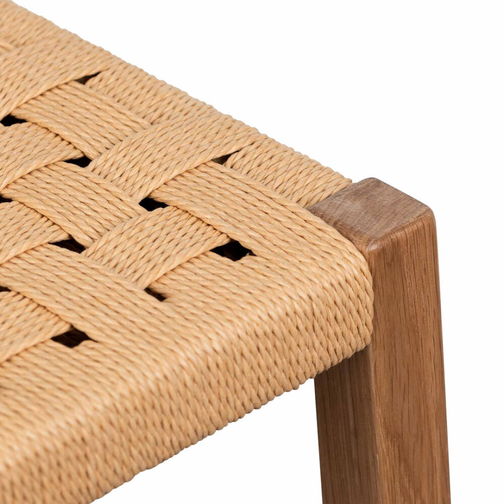 Jolen Rattan Bar Stool - Natural with Back - Image 11