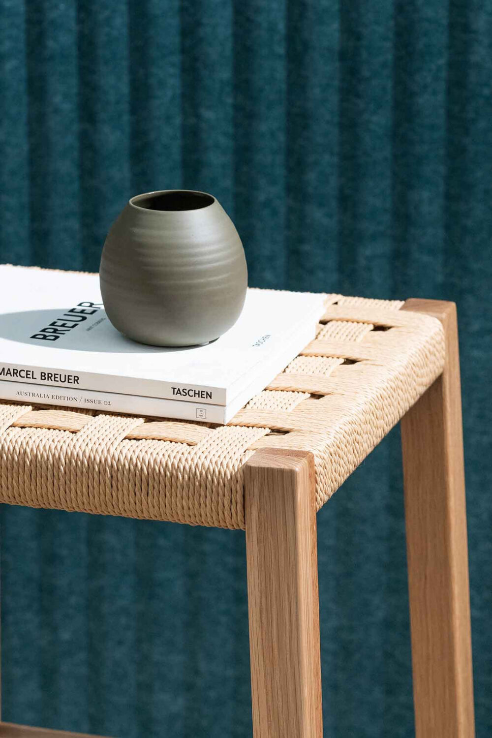 Jolen 65cm Rattan Bar Stool - Natural - Image 3