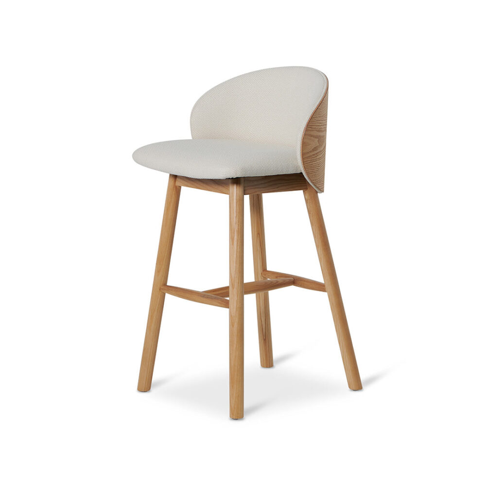 Lennox 65cm Natural Bar Stool - Beige - Image 3