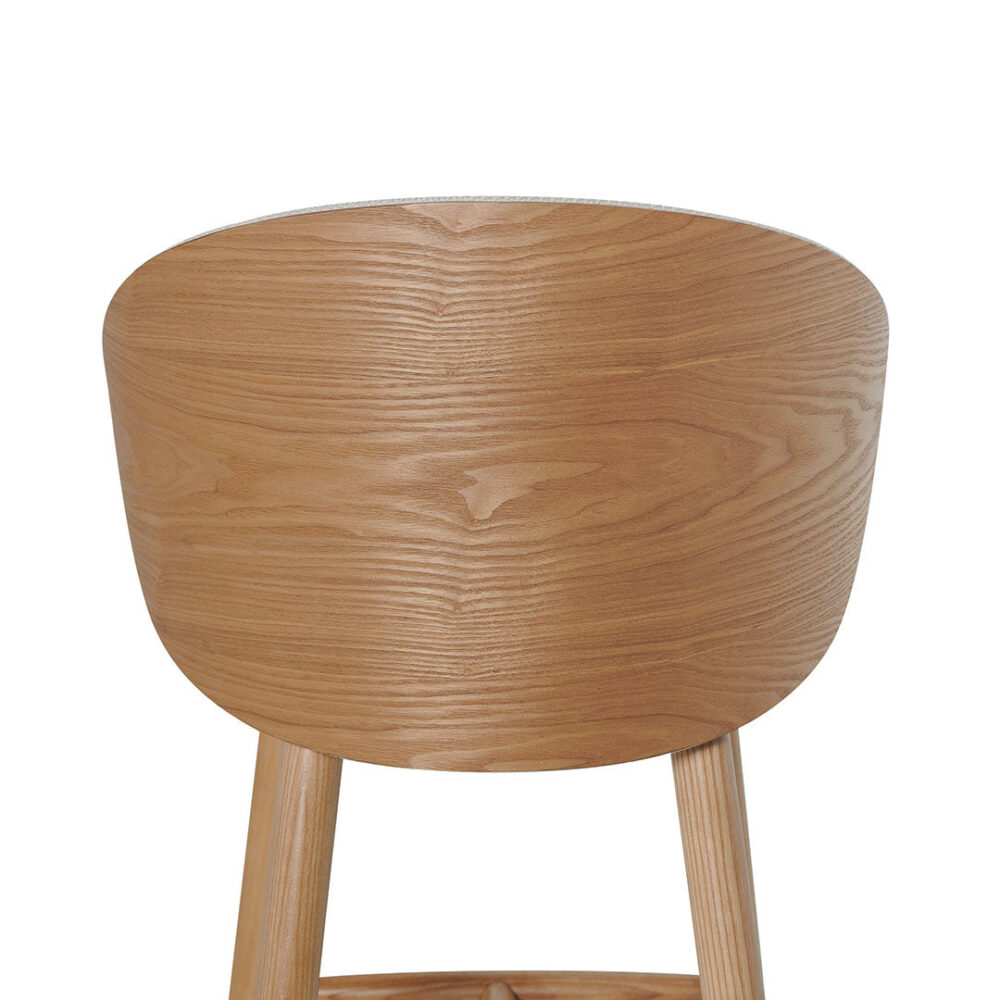 Lennox 65cm Natural Bar Stool - Beige - Image 10
