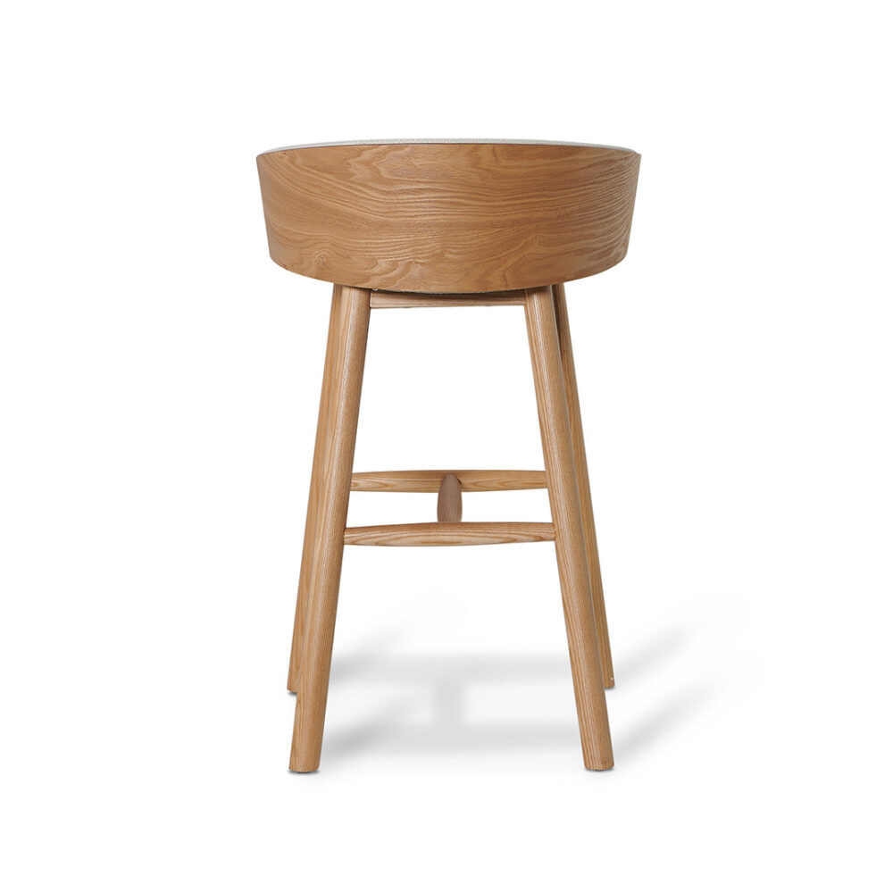 Nicholas 65cm Natural Bar Stool - Beige - Image 8