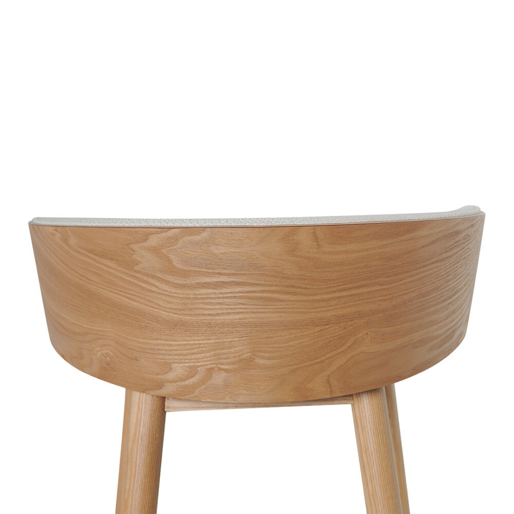 Nicholas 65cm Natural Bar Stool - Beige - Image 9