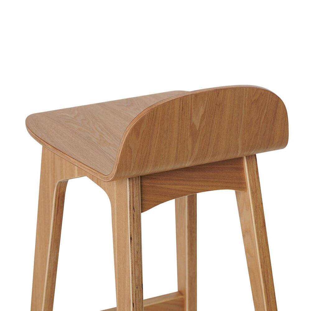 Connor 65cm Bar Stool - Natural - Image 6