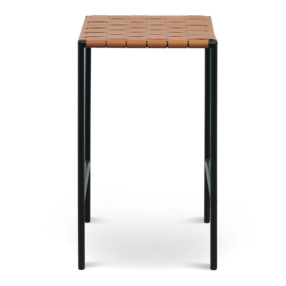 Set of 2 - Anika Black Frame Bar stool - Tan - Image 7
