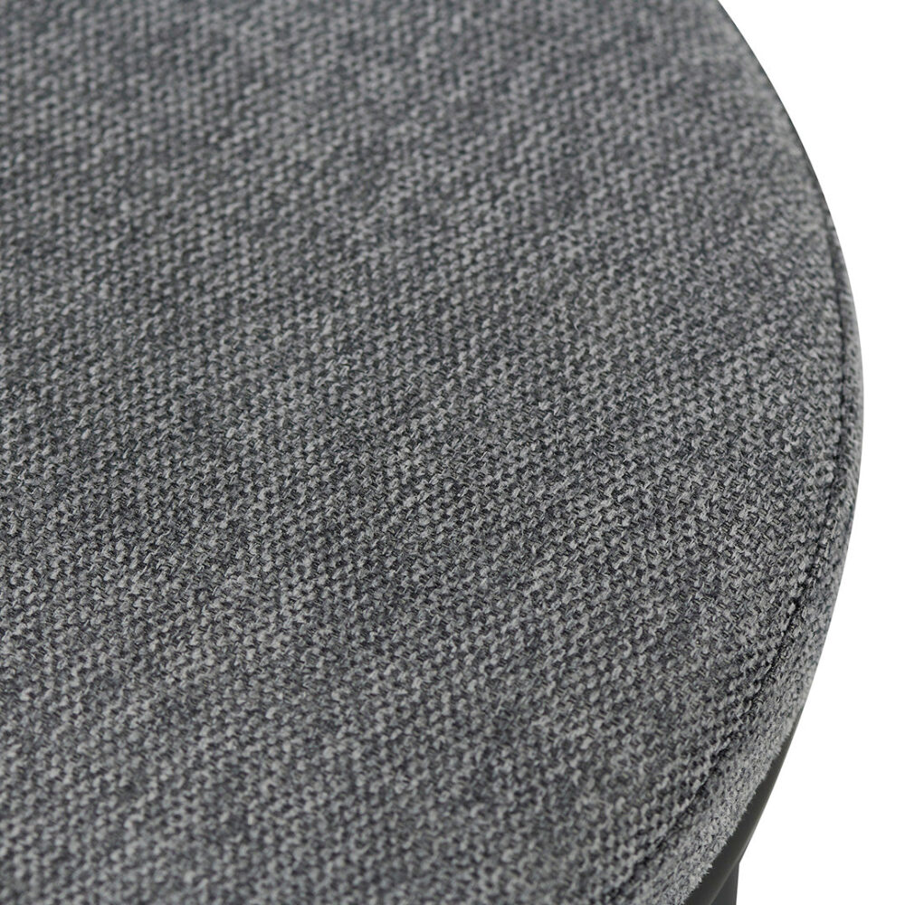 Set of 2 - Mclean 63cm Black Frame Bar Stool - Charcoal Grey - Image 8