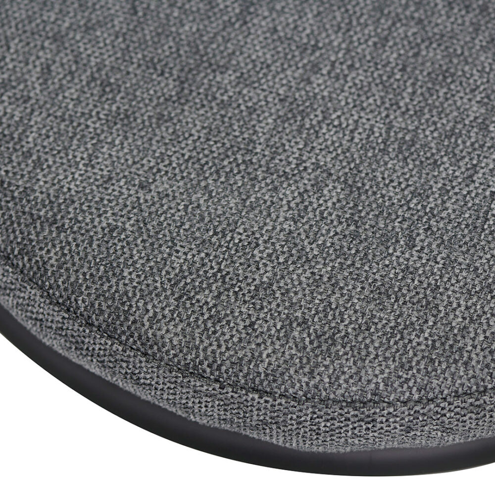Set of 2 - Mclean 63cm Black Frame Bar Stool - Charcoal Grey - Image 7