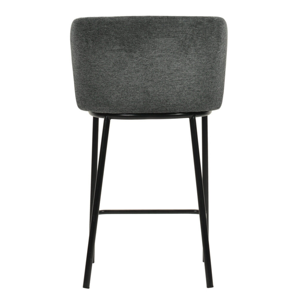 Set of 2 - Flossie 65cm Bar Stool - Charcoal Grey - Image 5