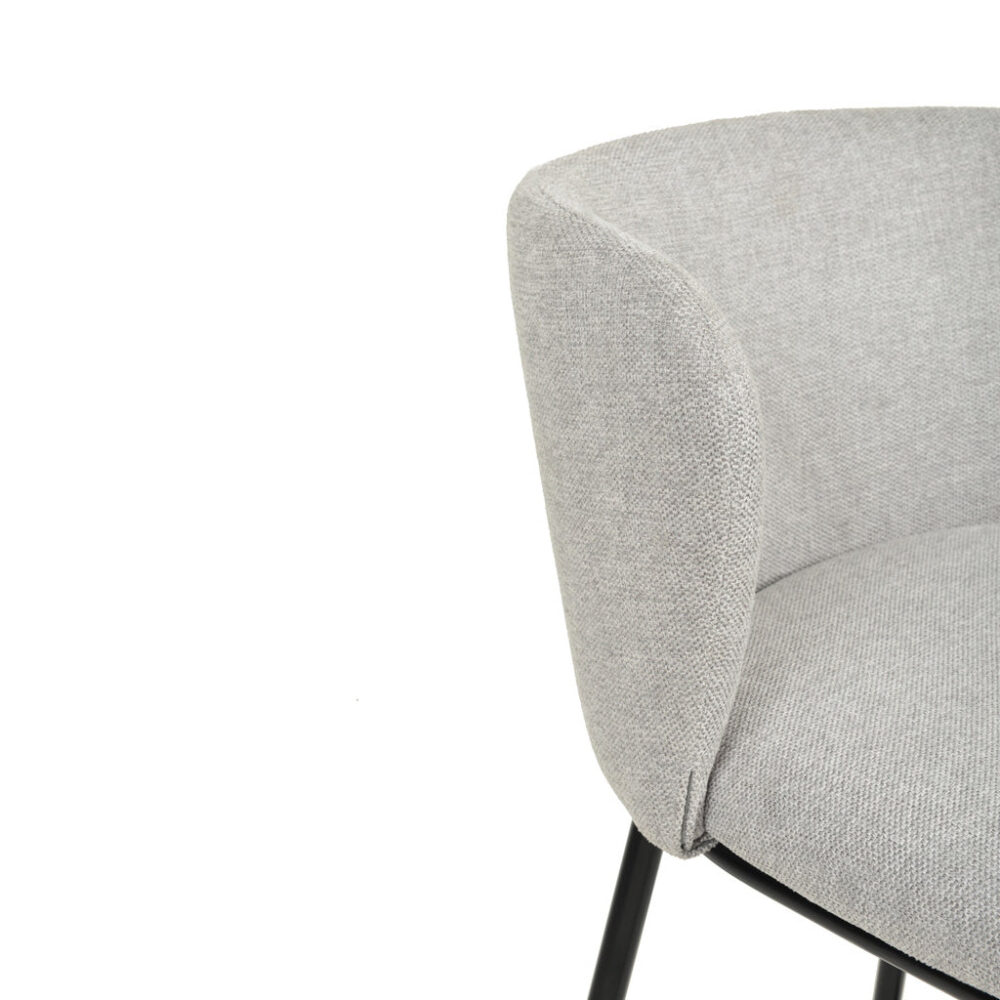 Set of 2 - Flossie 65cm Bar Stool - Coastal Light Grey - Image 7
