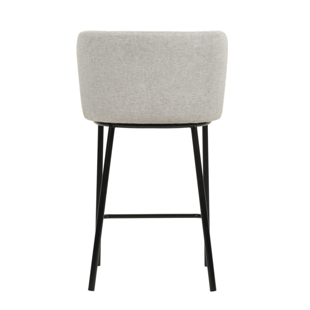 Set of 2 - Flossie 65cm Bar Stool - Coastal Light Grey - Image 4