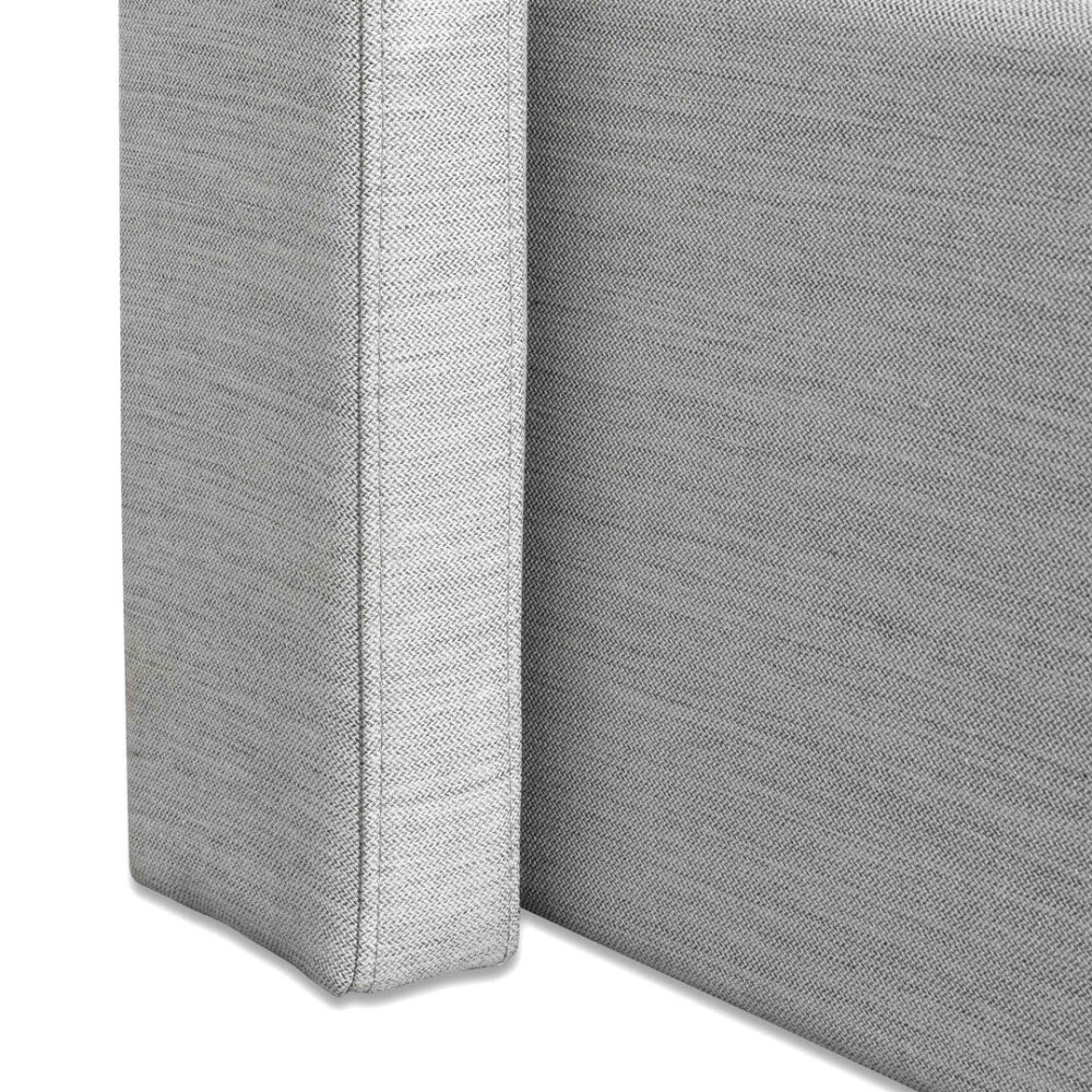 Betsy Fabric Single Bed Frame - Pearl Grey with Storage - Image 9