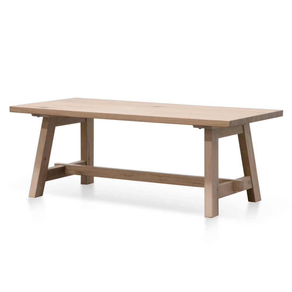 Murillo 1.2m Wooden Coffee Table - Washed Natural