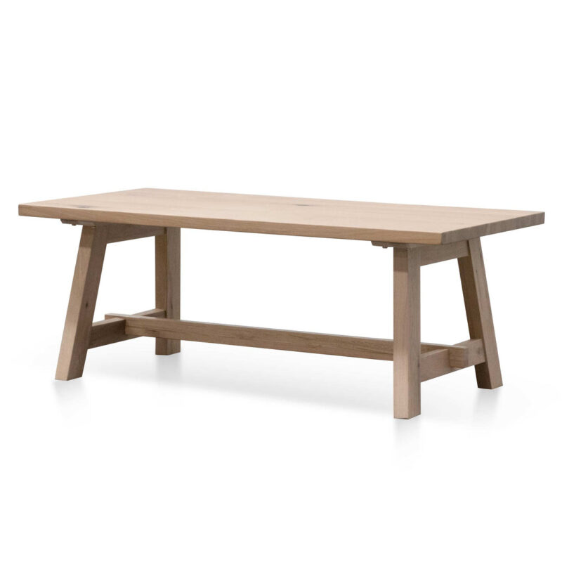 Murillo 1.2m Wooden Coffee Table - Washed Natural
