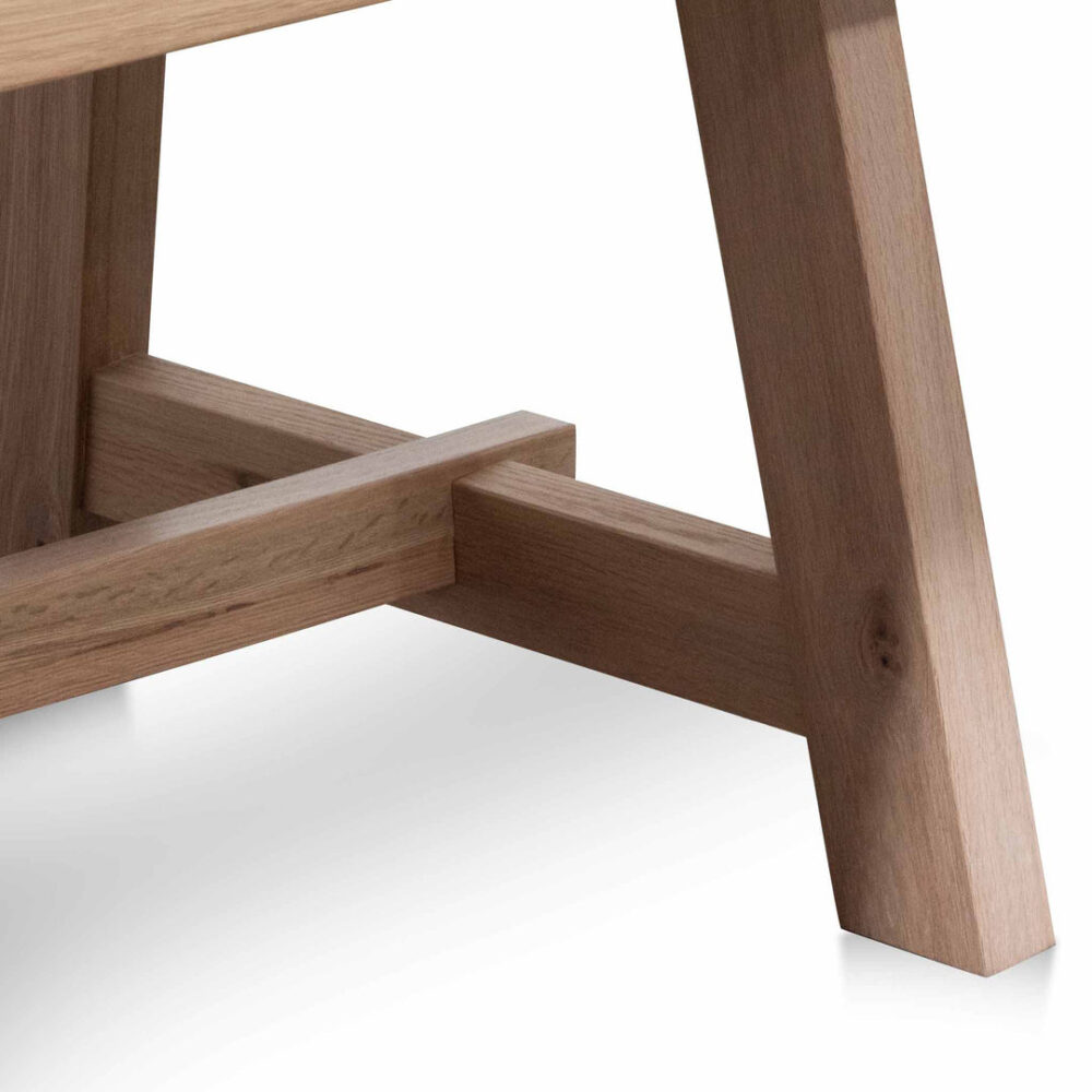 Murillo 1.2m Wooden Coffee Table - Washed Natural - Image 10