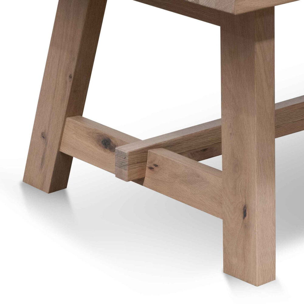 Murillo 1.2m Wooden Coffee Table - Washed Natural - Image 9