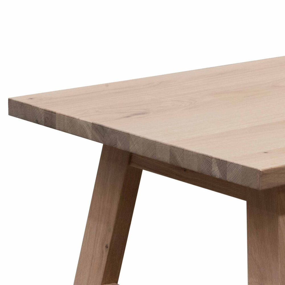 Murillo 1.2m Wooden Coffee Table - Washed Natural - Image 3