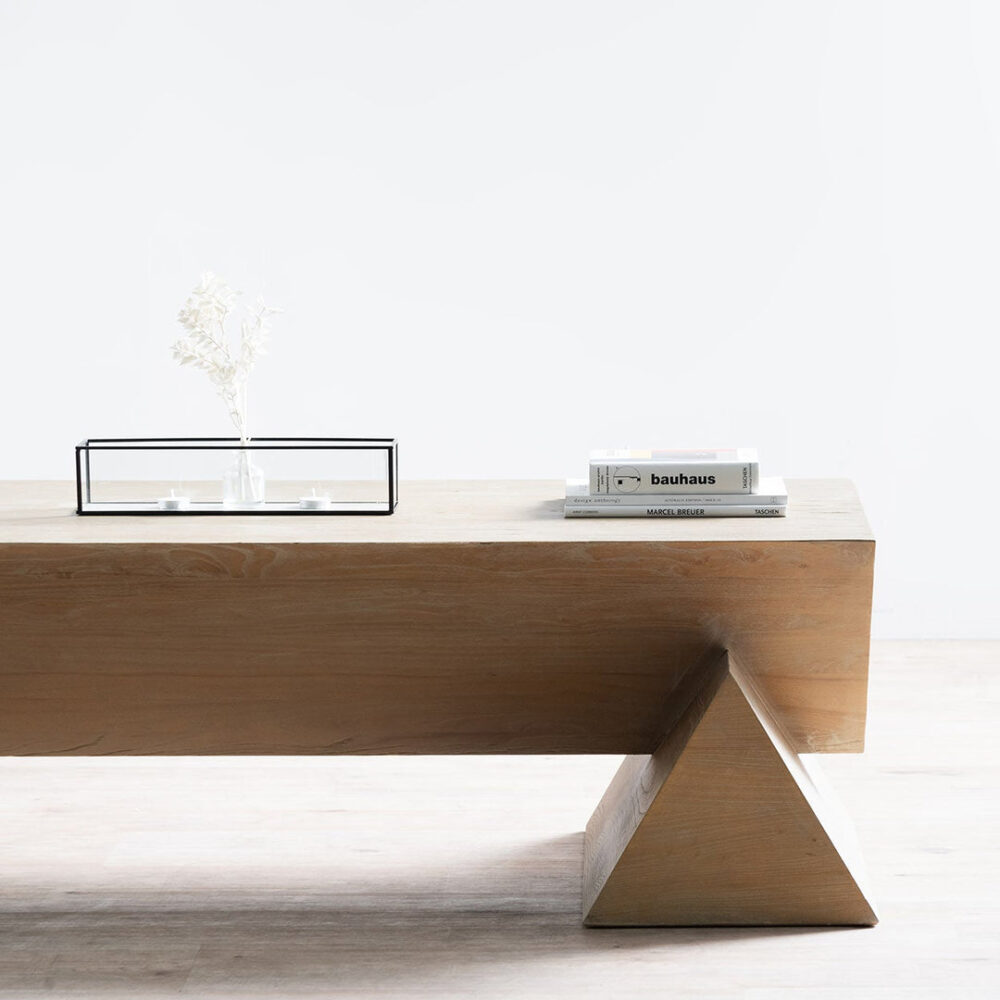 Davila 1.52m Elm Coffee Table - Natural - Image 4