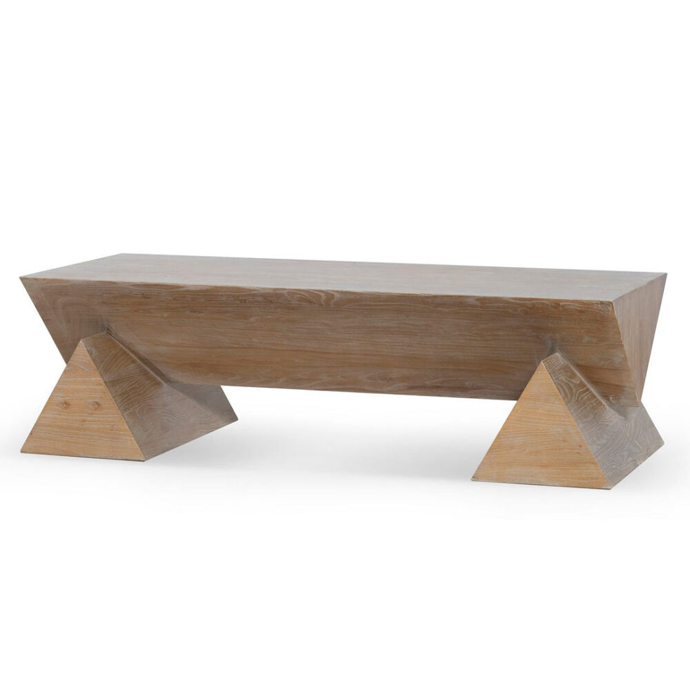 Davila 1.52m Elm Coffee Table - Natural - Image 6