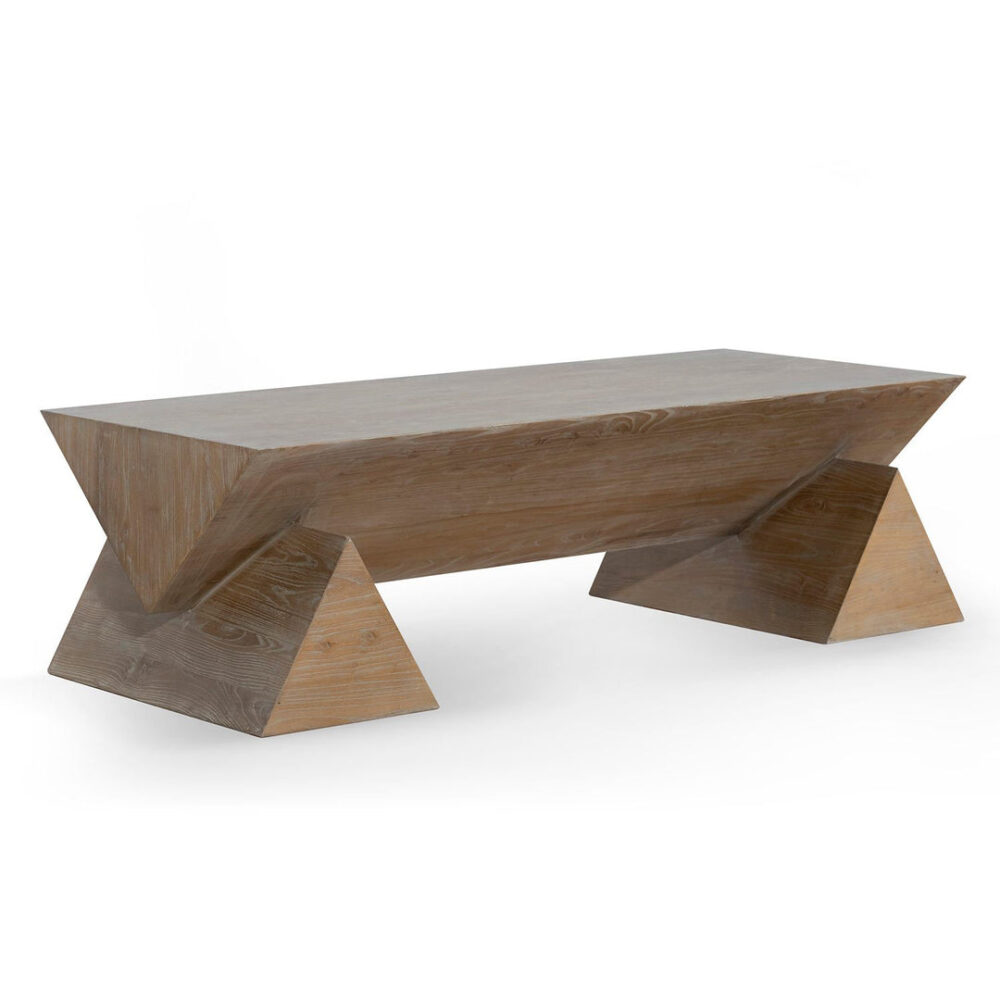 Davila 1.52m Elm Coffee Table - Natural - Image 7