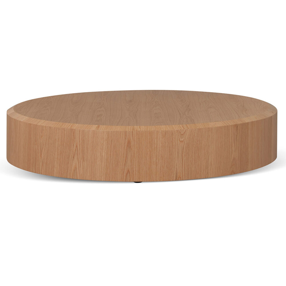 Selma 1.5m Round Plinth - Natural Oak