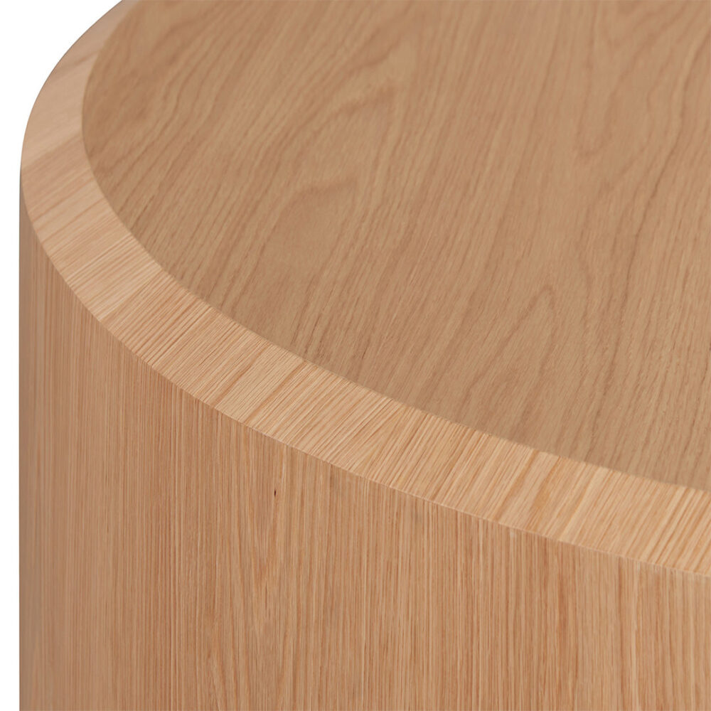 Selma 1.5m Round Plinth - Natural Oak - Image 4