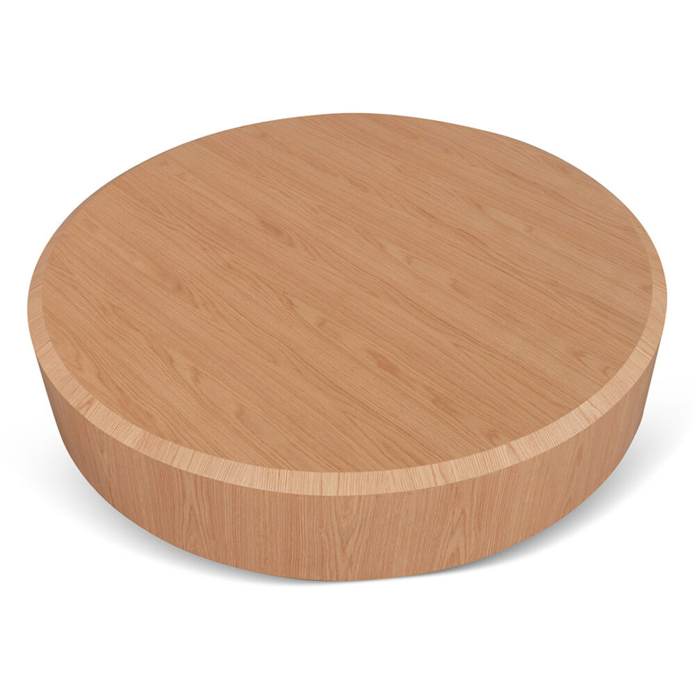 Selma 1.5m Round Plinth - Natural Oak - Image 2