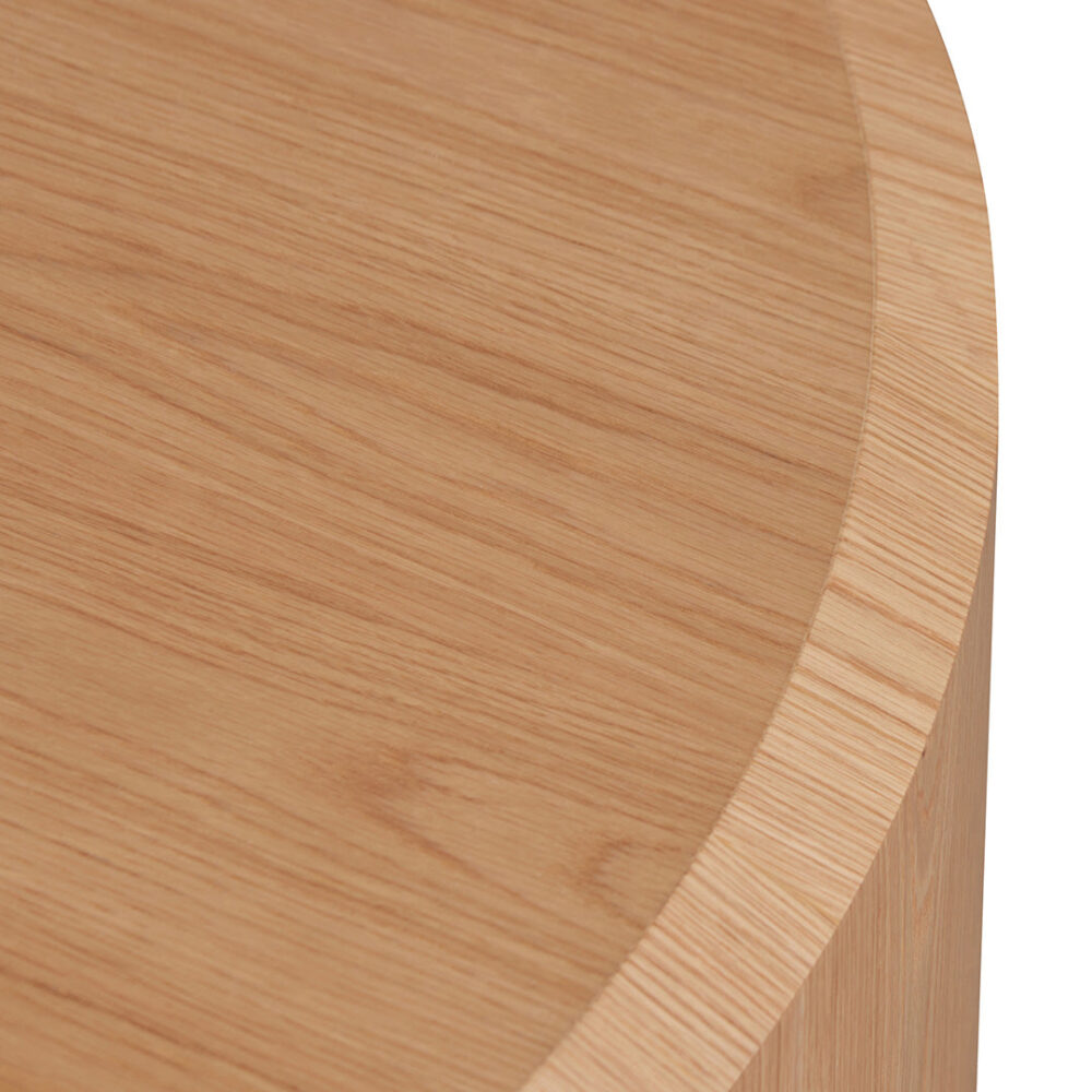 Selma 1.5m Round Plinth - Natural Oak - Image 5