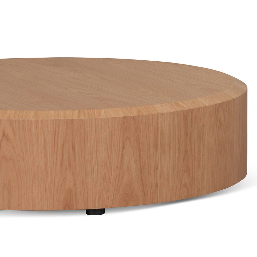 Selma 1.2m Round Plinth - Natural Oak - Image 4