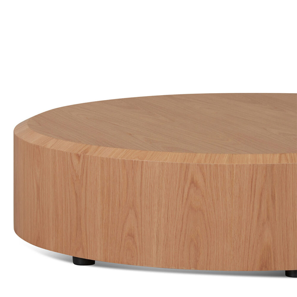 Selma 1.2m Round Plinth - Natural Oak - Image 3
