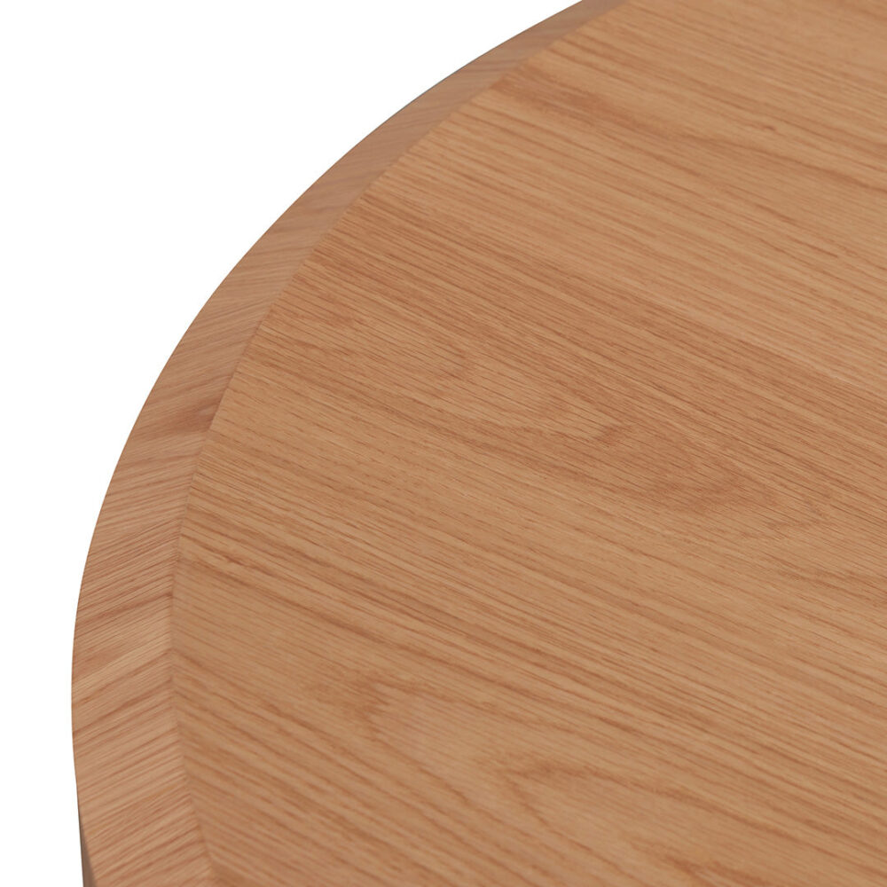 Selma 1.2m Round Plinth - Natural Oak - Image 5
